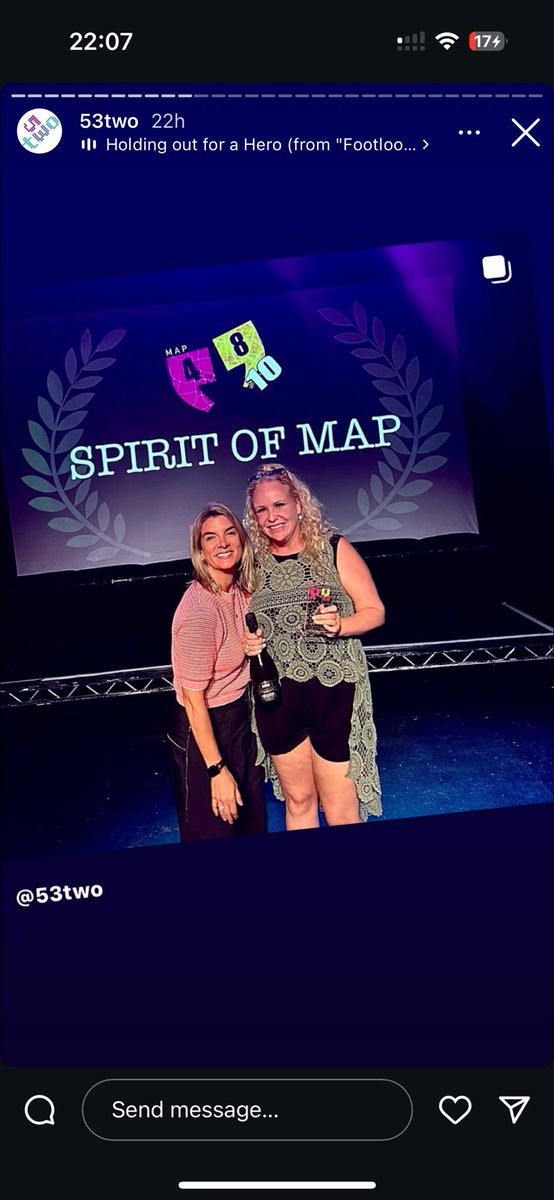 Gemzickle66's tweet image. 1 week ago I went in to a film challenge @53two #map48_10 with strangers I didn’t know who have now become friends. So honoured to have won best use of prop and won the spirit of map award. And for honourable mention for our film ‘The Fabulous life of Franny’ best weekend ever.