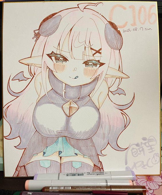 こんな雰囲気の色紙とキャンバスが並ぶはず…!(明日また加筆修正する予定) 