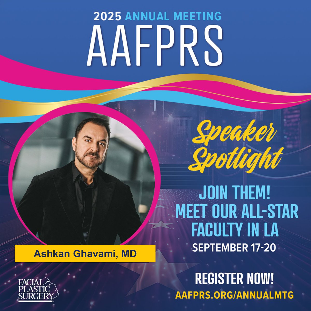 FacialPlasticSurgery (@aafprs) on Twitter photo 🌟 Speaker Spotlight! One of the world’s top rhinoplasty experts, @nosebyghavami, is joining us at #AAFPRS2025! Don’t miss his deep dive into #EthnicRhinoplasty + expert tips on using social media to elevate your practice. Join us in LA AAFPRS.org/AnnualMTG #AAFPRS #AAFPRS2025 🌟 Speaker Spotlight! One of the world’s top rhinoplasty experts, @nosebyghavami, is joining us at #AAFPRS2025! Don’t miss his deep dive into #EthnicRhinoplasty + expert tips on using social media to elevate your practice. Join us in LA AAFPRS.org/AnnualMTG #AAFPRS #AAFPRS2025