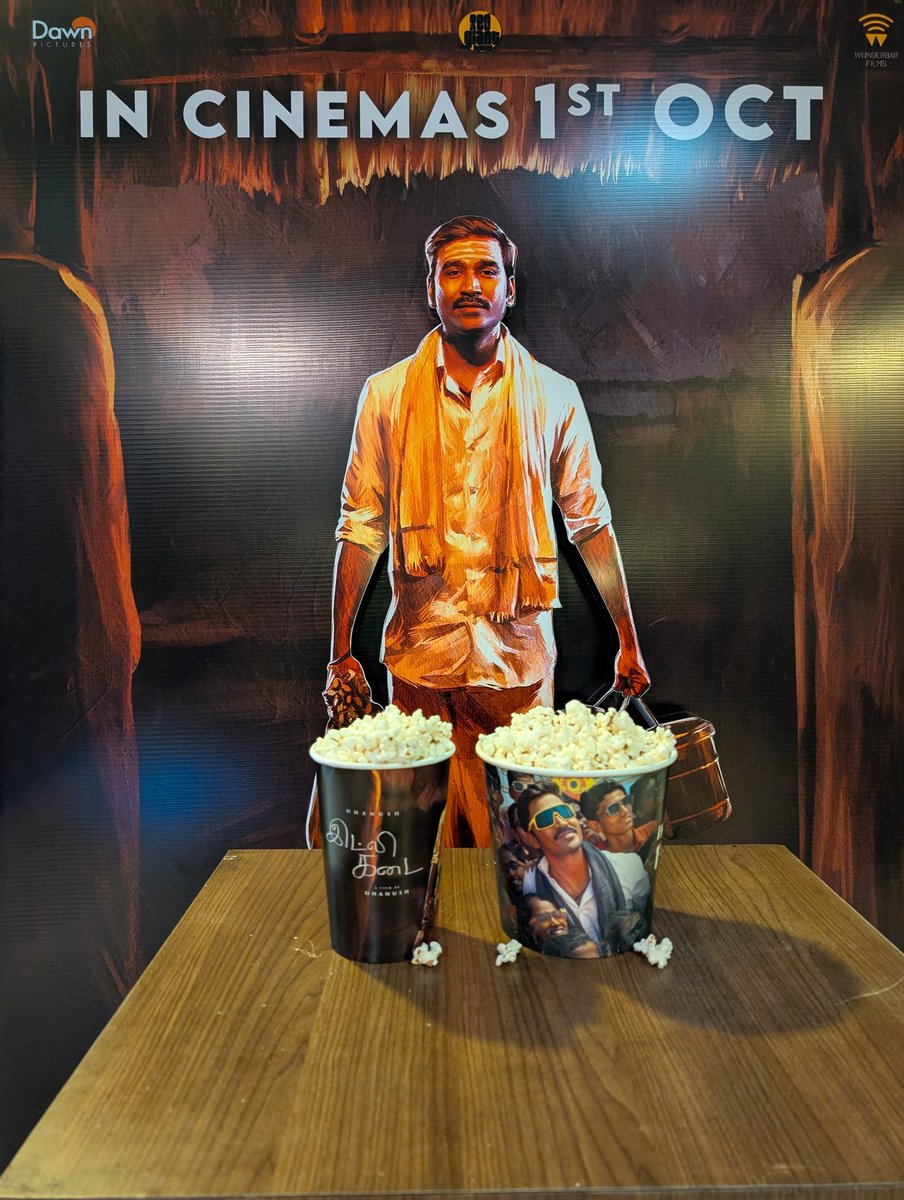 Umaa Rajendra Cinemas (@umaarajendra) on Twitter photo #IdliKadai is all set and ready for open on Oct 1st π Promotions on full swing during a Thalaivar film ππ₯ <a href="/DawnPicturesOff/">DawnPictures</a> <a href="/dhanushkraja/">Dhanush</a> <a href="/wunderbarfilms/">Wunderbar Films</a> #IdliKadai is all set and ready for open on Oct 1st π Promotions on full swing during a Thalaivar film ππ₯ <a href="/DawnPicturesOff/">DawnPictures</a> <a href="/dhanushkraja/">Dhanush</a> <a href="/wunderbarfilms/">Wunderbar Films</a>