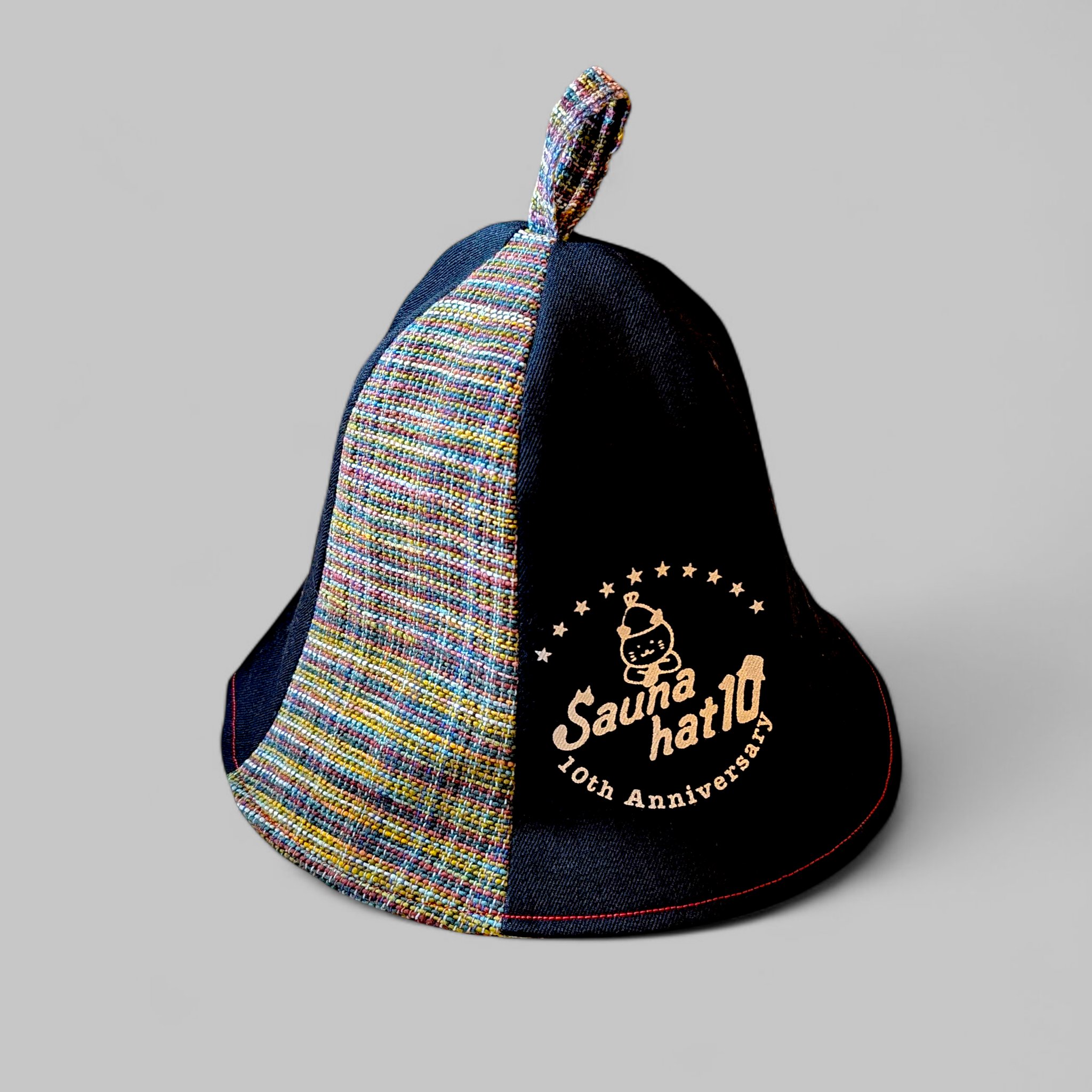 未使用 SAUNYA サウニャ サウナハット ハンドメイド カーキ 紺 未使用 SAUNYA サウニャ サウナハット ハンドメイド カーキ 紺