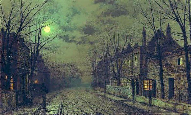 Near York, 1882, painting by John Atkinson Grimshaw. #NorthernArt