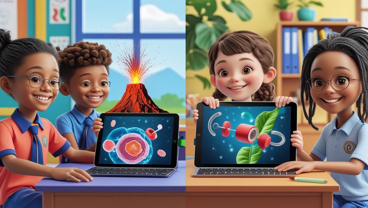 Buildvrai's tweet photo. No mess. No risk. All curiosity. 🧪
Free virtual labs let kids mix chemicals, grow plants, and explore space… without leaving the classroom.
Check out the top picks — and see why BuildVR makes it even better 👉 https://t.co/meQO1VyYwT 
#STEMEducation #ScienceForKids https://t.co/9mZXKNY1GF