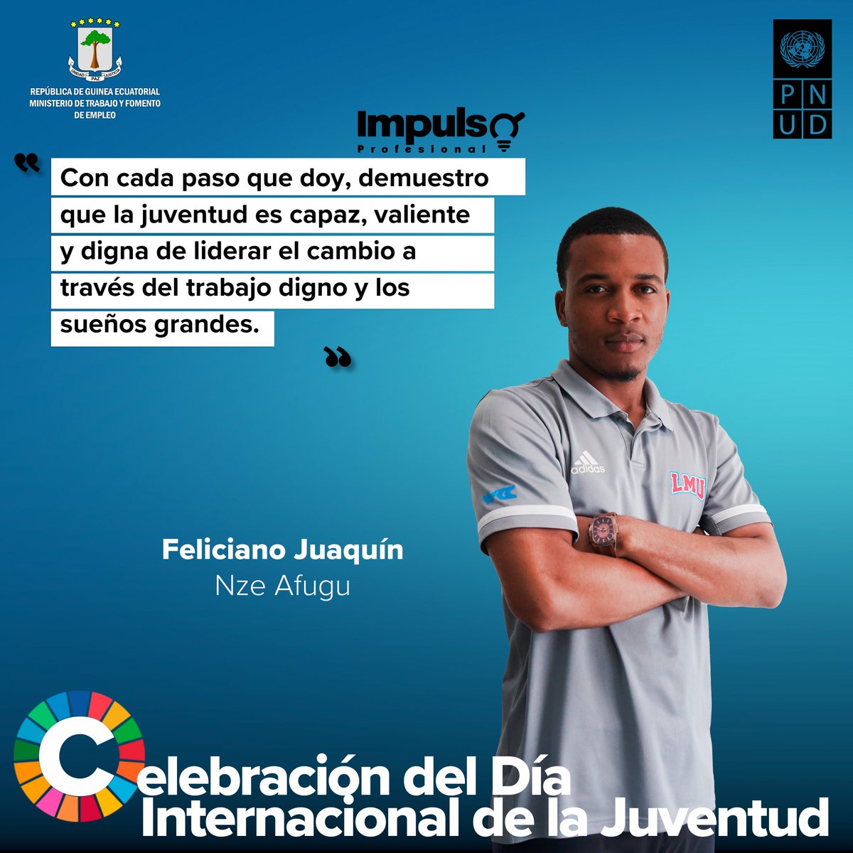 📣Día Internacional de la #Juventud 2025👩🏽👦🏾🇬🇶

Gobiernos, empresas y sociedad civil trabajen juntos para crear oportunidades para la juventud.

Dale un me gusta❤️👍🏾 y comparte por y para la juventud

#jóvenesquetransformange #impulsoprofesionalge #DiaDeLaJuventud #EmpleoDigno