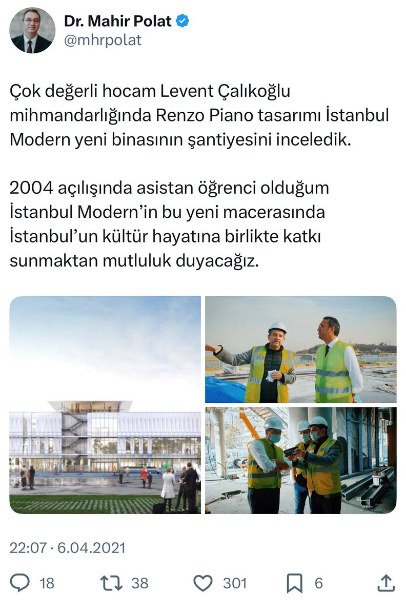 Mahir Polat da yine bütün eleştirilere rağmen Galataport’taki yeni İstanbul Modern’de poz vermekten çekinmemişti.

İM’den şaibeli şekilde ayrılan Çalıkoğlu’na da Casa Botter’i açmakta beis görmedi.