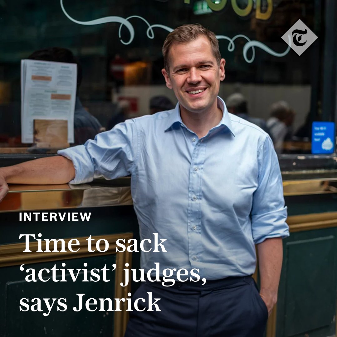 The Telegraph (@telegraph) on Twitter photo 🗣️ "If judges want to enter the political sphere themselves, then they should stop being judges and go into politics"
<a href="/RobertJenrick/">Robert Jenrick</a> lays out his plans to depoliticise the judiciary in his interview with <a href="/benrileysmith/">Ben Riley-Smith</a>
Read it here ⬇️
telegraph.co.uk/politics/2025/… 🗣️ "If judges want to enter the political sphere themselves, then they should stop being judges and go into politics"
<a href="/RobertJenrick/">Robert Jenrick</a> lays out his plans to depoliticise the judiciary in his interview with <a href="/benrileysmith/">Ben Riley-Smith</a>
Read it here ⬇️
telegraph.co.uk/politics/2025/…