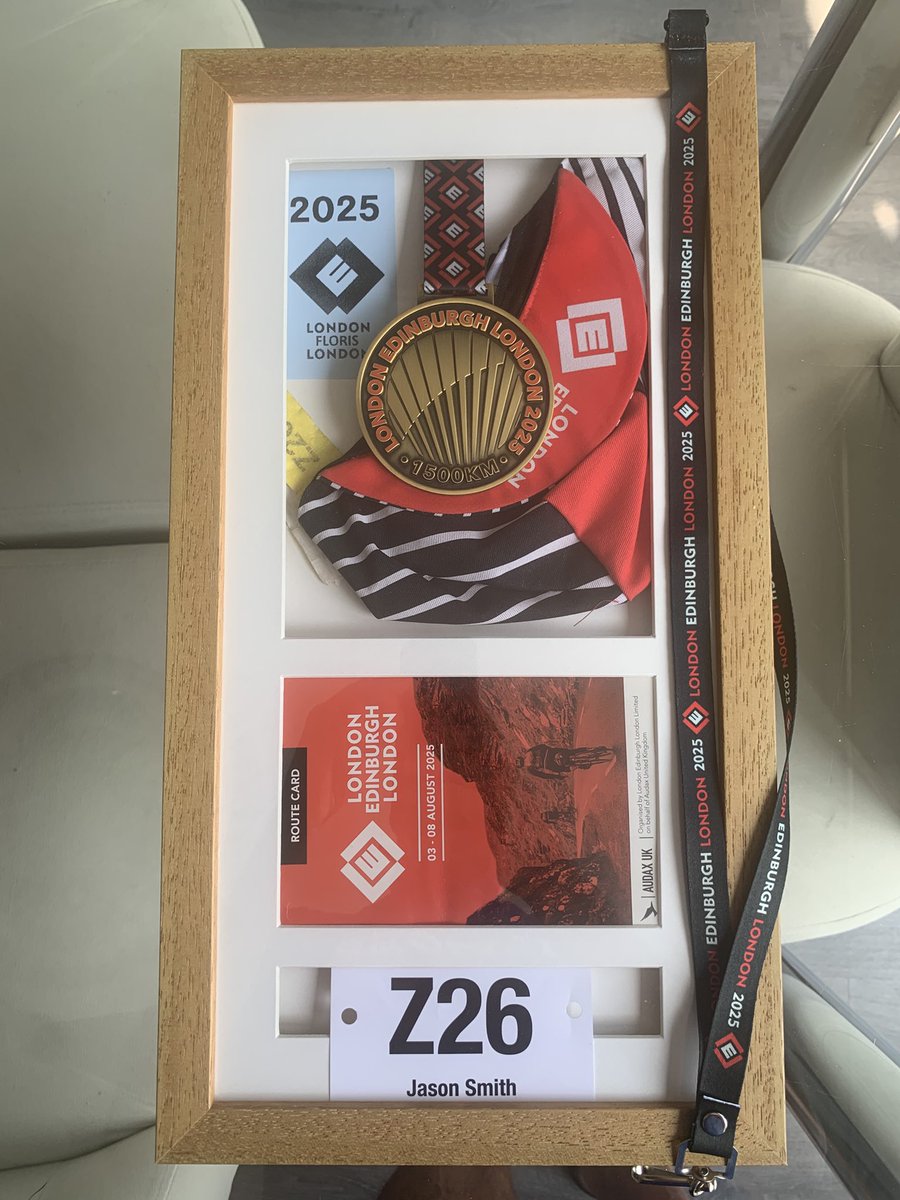 ChallengerWSM's tweet photo. London Floris London all framed. Medal, Cap, Brevet & # along with Volunteer Lanyard. LEL25 #LEL25 #LELNews https://t.co/DRE3mv0McG