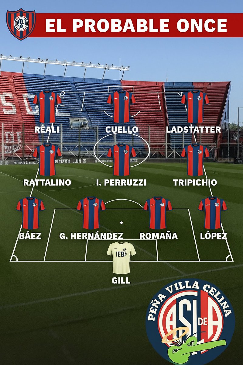 vcelinaCASLA's tweet photo. Posibles Once para enfrentar al calamar 🦑

⚽ Platense vs San Lorenzo
📅sábado, 16 de agosto de 2025
🕜Hora: 14:15
🏟️ Estadio Ciudad de Vicente López

🖥️ TNT Sports  @tntsportsar https://t.co/CAiKpBaEJC
