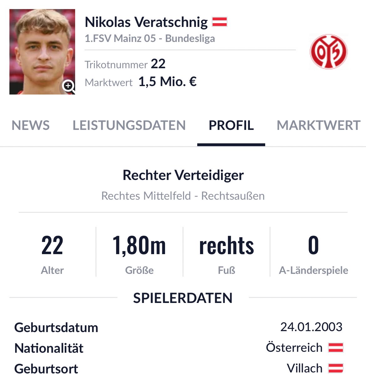 Würde leihe von ihm hier auch fühlen. Waren ja damals schon interessiert und vom Profil her passt her.