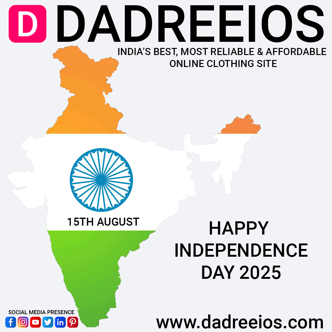 dadreeios's tweet photo. Dadreeios heartily wishes you all...
Happy Independence Day 2025!😍
#HappyIndependenceDay   #HappyIndependenceDay2025 #15thaugust2025   #dadreeios #dadreeiosoffers #fashiontrendsatdadreeios #dadreeiosfashionclub #onlineclothing #indiafashiononline #ulhasnagar #mumbaikar https://t.co/EMQlCR4Zqa