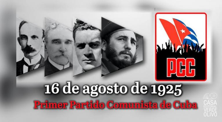 Hoy, hace un siglo, nació mi partido, el Partido Comunista de #Cuba🇨🇺, fruto de la visión unitaria de los patriotas cubanos de José Martí y sus compañeros obreros, de la pujante inteligencia de jóvenes como #JulioAMella y de la forja de #FidelCastro 
#100AñosPCC
#100AñosConFidel