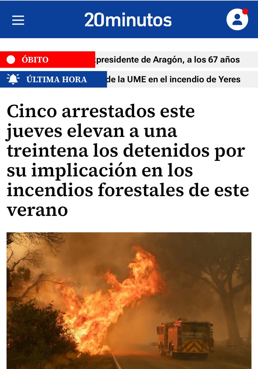 Yo quiero saber todo acerca de estas 30 personas que presuntamente han provocado los incendios y por qué da la sensación de que además de provocados hay una reincidencia y una organización