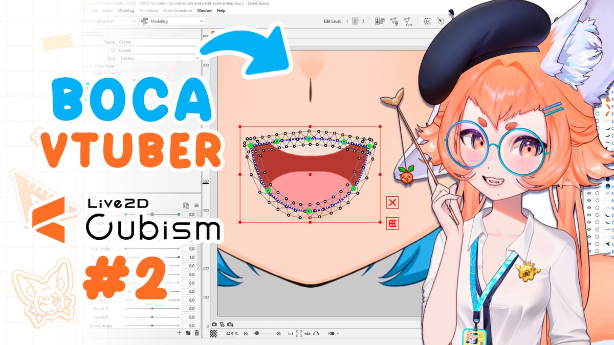 ✨YEE TANGERINOS!!✨ #live2d 

Acabei de soltar o segundo vídeo!! 🧡 Vi os seus comentários pedindo, então expliquei melhor parâmetros múltiplos nesse tutorial da nova série ensinando a fazer animação de vtuber!!

─ inclui arquivos PSD e CMO3 gratuitos!!!