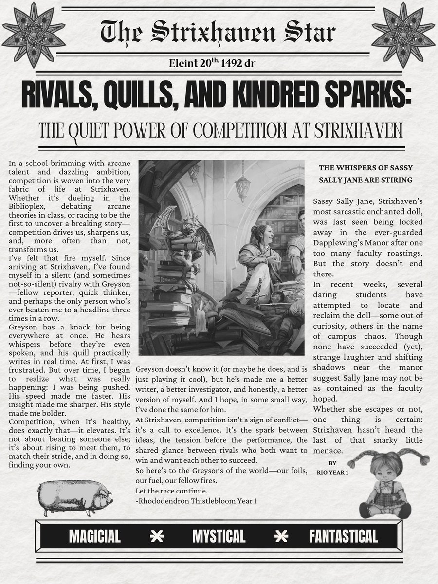 Will our Campus Daredevils rescue the legendary doll Sassy Sally Jane?

#dungeonsanddragons #dnd5e #RPG  #campaign #forgottenrealms #ttrpgcommunity #dice #game #DnD #ttrpg using <a href="/FantasyGrounds2/">Fantasy Grounds VTT</a> #VTT     

#Strixhaven #episode 08 twitch.tv/haavok_rpg 

Join us Fri 830p est