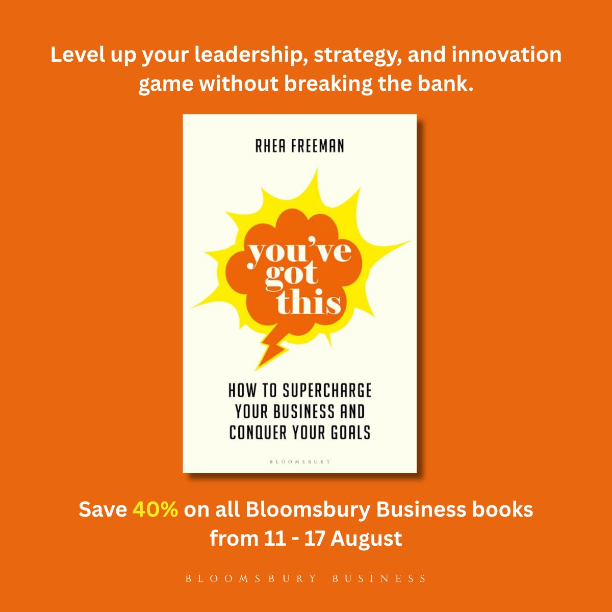 📘 You’ve Got This by <a href="/RheaFreeman/">Rhea Freeman</a> is now on sale! 

A powerful guide for entrepreneurs and side-hustlers to beat imposter syndrome, ditch overwhelm, and build a business with confidence. 

Get your copy with 40% off this week!