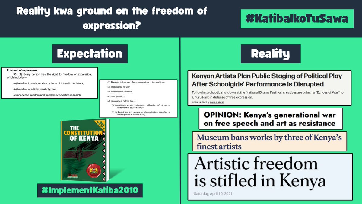 Youth Empowerment Movement Kenya (YEM Kenya) (@yemkenya) on Twitter photo โ Civil society is under threat. Politically motivated arrests, tear gas at protests & biased registration systems violate Article 36. Protect the right to organize, assemble & speak out; freedom must be real, not rhetorical. #KatibaIkoTuSawa #ImplementKatiba2010 <a href="/redmwiks/">Redempter Mwikali</a> โ Civil society is under threat. Politically motivated arrests, tear gas at protests & biased registration systems violate Article 36. Protect the right to organize, assemble & speak out; freedom must be real, not rhetorical. #KatibaIkoTuSawa #ImplementKatiba2010 <a href="/redmwiks/">Redempter Mwikali</a>