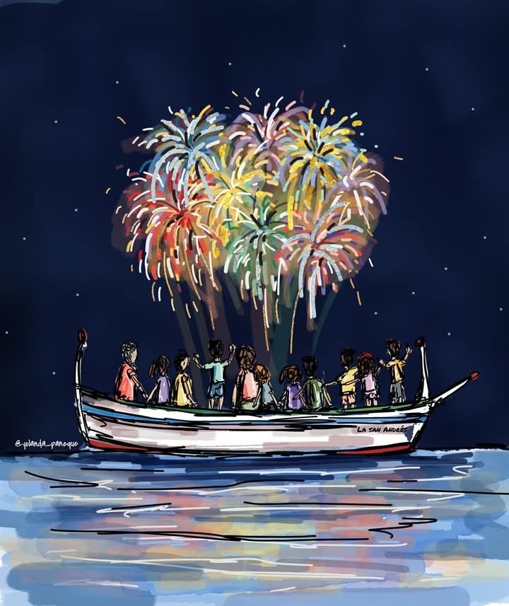 Mi hija, yolanda_paneque, una malagueña que vive y trabaja en Madrid, no puede evitar que la salga su vena malagueña y marinera. VIVA LA FERIA!!!