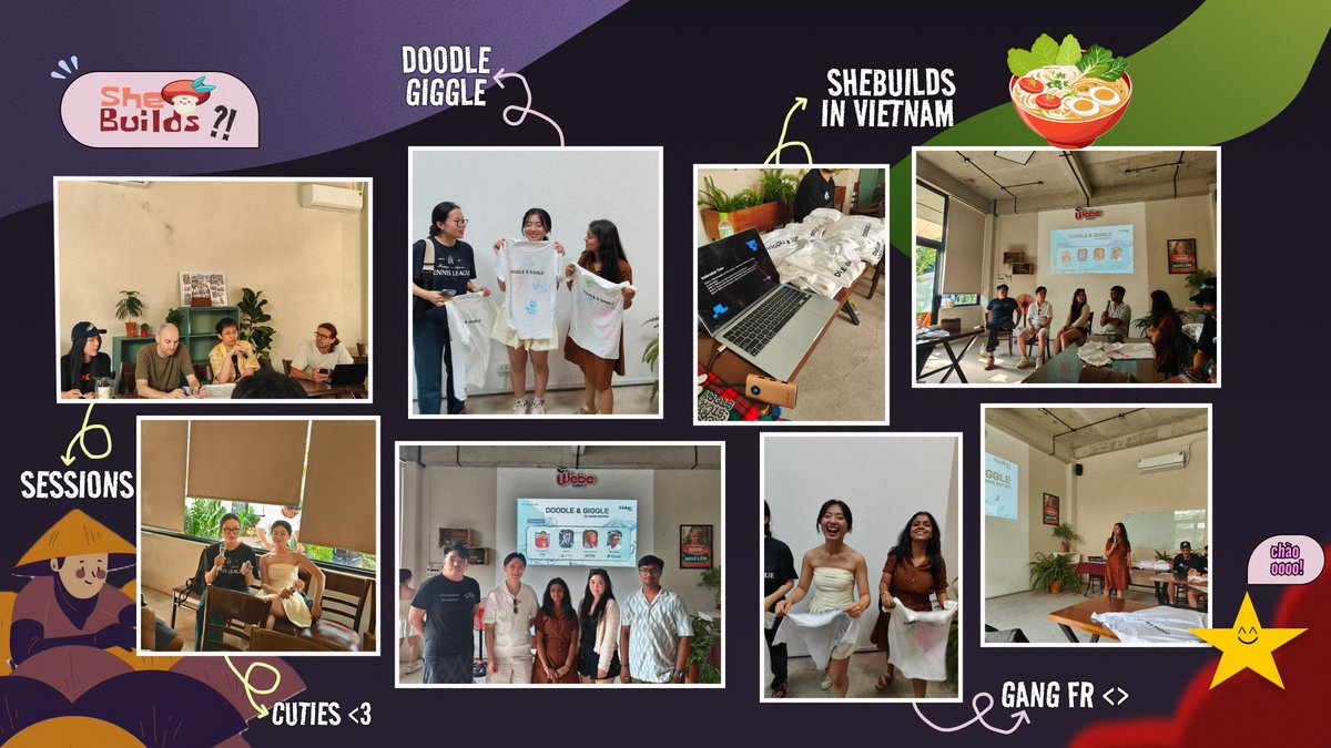 🌏SheBuilds in Vietnam
Connecting with visionary founders, sharing our journey of empowering women in tech, and building bridges beyond borders 🚀

Here’s a glimpse of the inspiring experience through these photos! 📸💫

#SheBuilds #WomenInTech #Vietnam #GlobalStage #WomenWhoLead