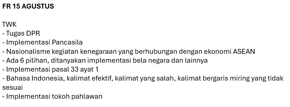 rekrutmencpns_'s tweet photo. FR SKD Kedinasan 2025 - Day 5 
#sekdin #sekolahkedinasan #cpns #stan #ipdn #skd #frskd #sekdin2025 #rekrutmencpns https://t.co/usTgnotblv