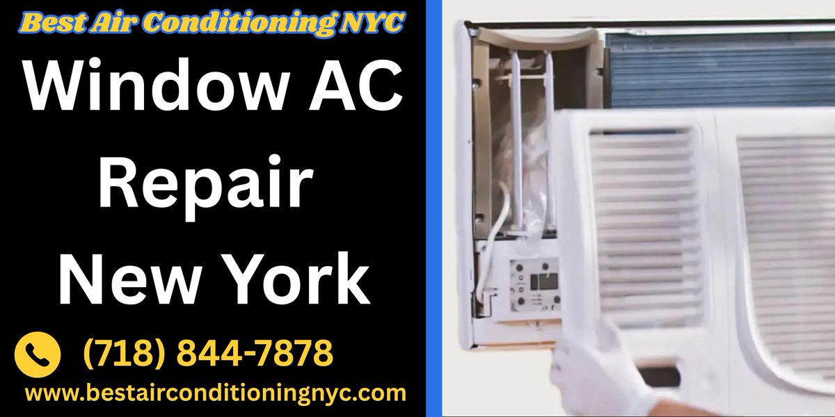 Bestairconditio's tweet photo. Window AC Repair New York | Window AC Services New York | Window AC Installation New York | Contact Us (718) 844-7878, Visit Now https://t.co/GIxKeUiry9 #hvac #plumbing #airconditioning #cooling #hvaclife #plumber #heatingandcooling #hvacservice #furnace #ac #hvactechnician https://t.co/TQPi4hAwtT