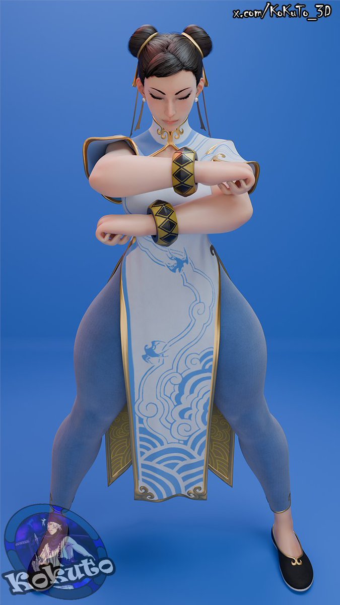 KoKuTo_3D's tweet photo. Chun-Li | Street Fighter                

Model By: @tyviania 

#StreetFighter  #nsfw #3d #rendering https://t.co/j7XMFdF1jj