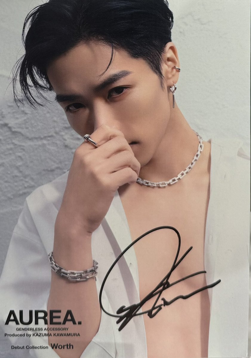 1ch1_k7's tweet image. AUREA. POPUP🐺

サイン②

 #川村壱馬
 #AUREA
