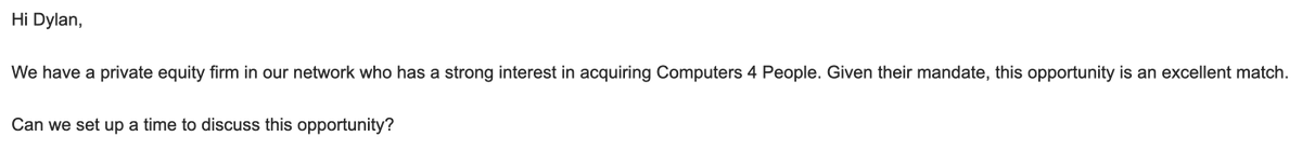 Should I entertain this offer 😂 <a href="/Computer4People/">Computers 4 People</a>