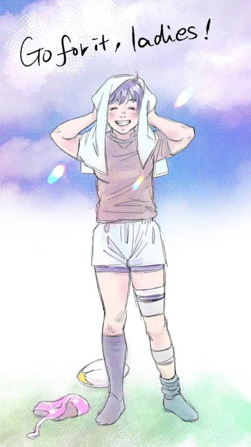 あと一週間で２０２５女子ラグビーワールドカップ開幕！なんですよ！ご存じでしょうか？楽しみすぎる！

イラストは、青笹の妹・遥ちゃんが高校でラグビー始めたらこんな感じかなと描きました

#東遊高校 #女子ラグビーワールドカップ2025
