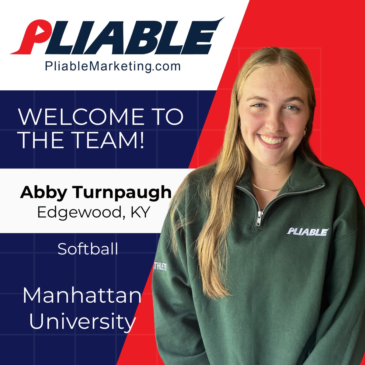 Pliable (@pliablemktg) on Twitter photo Abby Turnpaugh, softball player at the University of Manhattan announced today she has signed with Pliable. She will have NIL representation as she starts her college softball career and pursues her goal to work in pediatric oncology. More: bit.ly/4mj7Rqz <a href="/AbbyTurnpaugh/">Abby Turnpaugh</a> Abby Turnpaugh, softball player at the University of Manhattan announced today she has signed with Pliable. She will have NIL representation as she starts her college softball career and pursues her goal to work in pediatric oncology. More: bit.ly/4mj7Rqz <a href="/AbbyTurnpaugh/">Abby Turnpaugh</a>