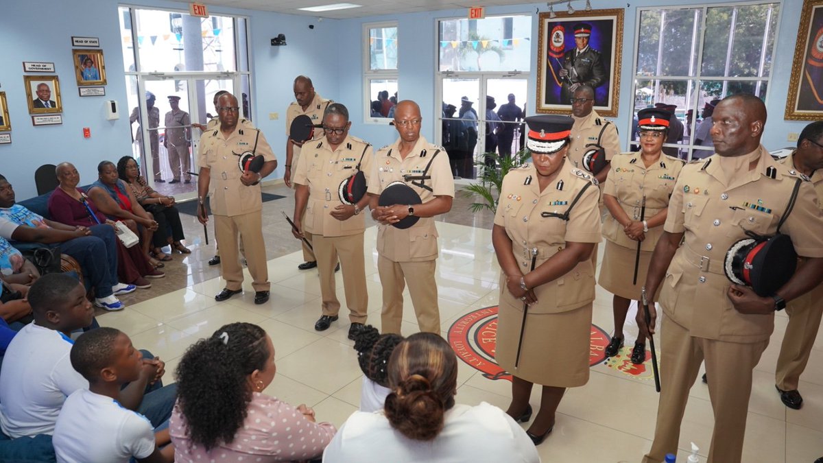 Viewing for the late Sgt. 3044 Michael Dion Lockhart Jr. was held at the Paul Farquharson Centre. May his soul rest in peace