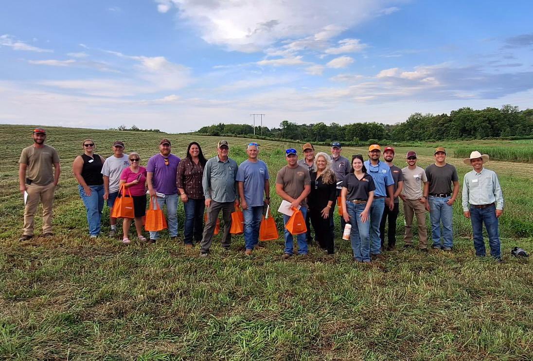 The Greene County County Master Forage Tour was held at the Northeast Tennessee Research and Education Center last night in Greeneville, TN. 

Great presentations were made from Dr. Pedreira and graduate students, Reagan Bustabad and Roger Furlan, to showcase research and
