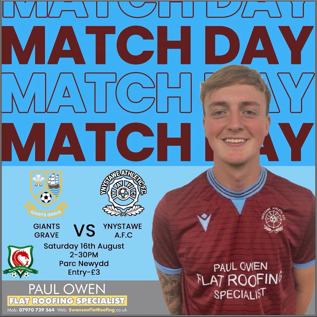 🔥 Matchday Incoming! 🔥
This Saturday, Ynystawe face Giants Grave at Park Newydd – and it’s set to be a thriller! ⚽💥

Two sides hungry for the win… expect passion, tackles, and goals!

🎟️ Get yourself pitchside, make some noise, and show the boys your support!