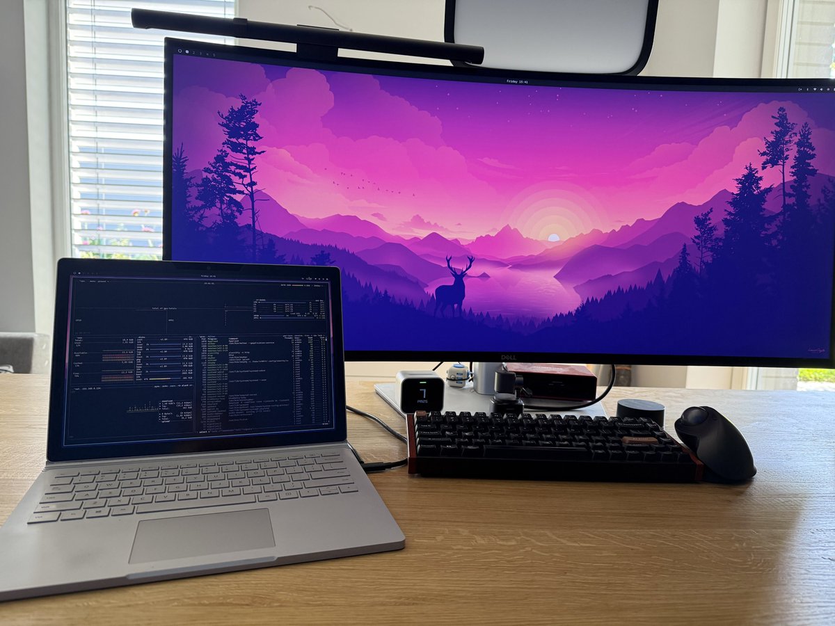 Hopped on Omarchy train giving new life to Surface Book 2 (it was gathering dust in the drawer). 

<a href="/dhh/">DHH</a> did great job in kindling people interest in Linux but also on execution.. Omarchy delivers good setup experience. 

Failed on first attempt to install it on top of
