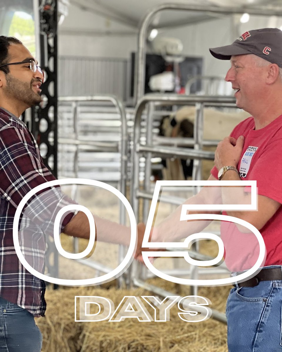 📍In just 5 DAYS, find us at the Dairy Cow Birthing Center at the Great NYS Fair or watch the event in real-time LIVE on our YouTube channel, @nyanimalag, August 20–September 1!

#DairyCowBirthingCenter #NYSFair #FarmToFair #MeetYourFarmer #DairyEducation
