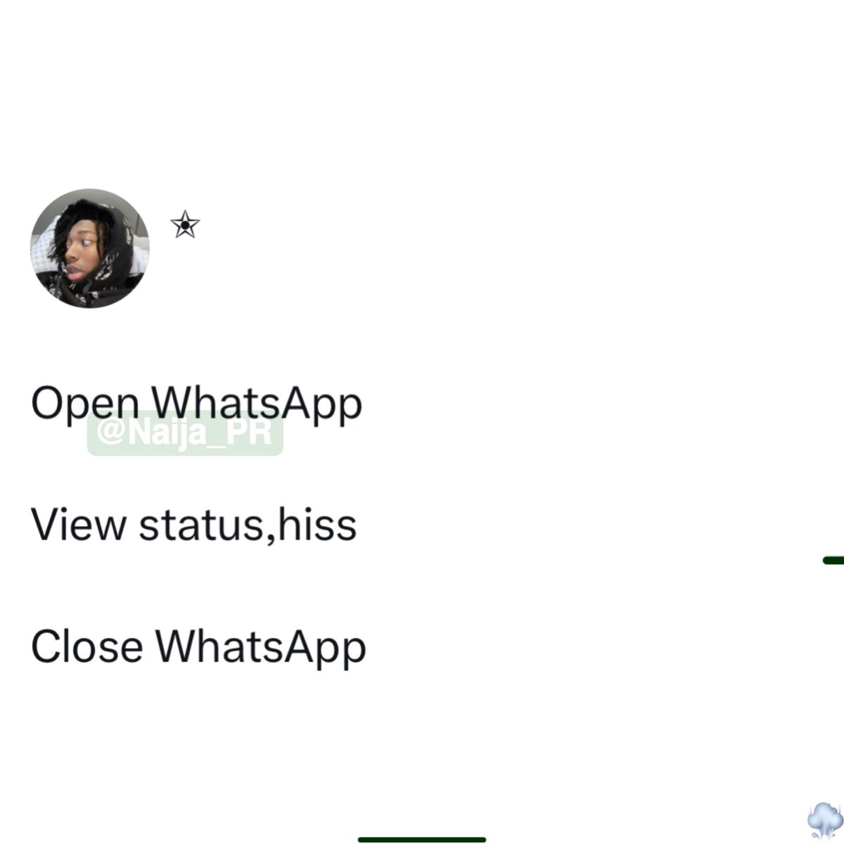 What do you people have against that green app?😂

[📸:-X- merittooslick]