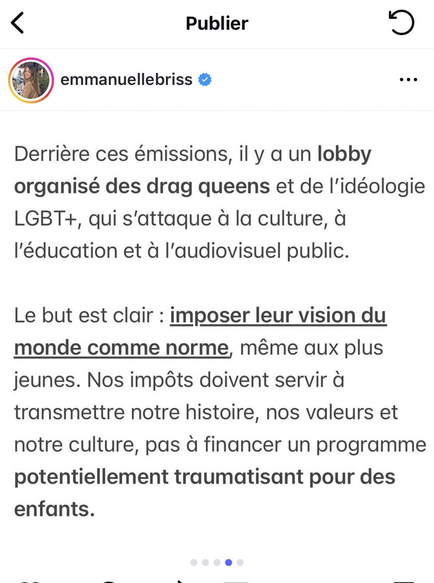 Pierre M. 🇫🇷 (@pierrem98) on Twitter photo Tranquillement, <a href="/EmmanuelleBris4/">Emmanuelle Brisson</a> la présidente des jeunes LR veut censurer Drag Race.
Sous couvert de “bonnes mœurs” : homophobie à peine voilée, complotisme assumé.
Les vrais bien-pensants, les censeurs permanents, ce sont eux ! Tranquillement, <a href="/EmmanuelleBris4/">Emmanuelle Brisson</a> la présidente des jeunes LR veut censurer Drag Race.
Sous couvert de “bonnes mœurs” : homophobie à peine voilée, complotisme assumé.
Les vrais bien-pensants, les censeurs permanents, ce sont eux !