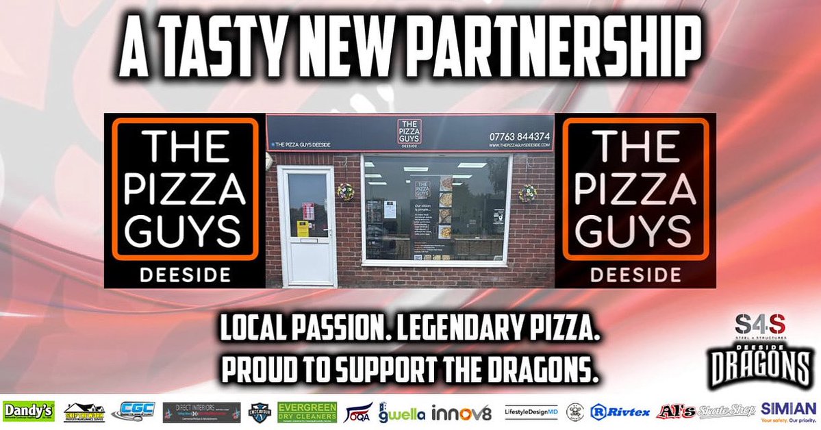 Deeside Dragons Ice Hockey Club (@dragonsihc) on Twitter photo ๐ฅ๐ PIZZA + DRAGONS = WINNING COMBO! ๐๐ฅ
Huge thanks to The Pizza Guys Deeside for backing us this season! ๐ช
๐ Aston Park Rd, Deeside
๐ Delivery to your door
๐ thepizzaguysdeeside.com
๐ Win pizza vouchers at EVERY home game raffle! ๐๐
๐ dragonsihc.com/dragons-welcomโฆ ๐ฅ๐ PIZZA + DRAGONS = WINNING COMBO! ๐๐ฅ
Huge thanks to The Pizza Guys Deeside for backing us this season! ๐ช
๐ Aston Park Rd, Deeside
๐ Delivery to your door
๐ thepizzaguysdeeside.com
๐ Win pizza vouchers at EVERY home game raffle! ๐๐
๐ dragonsihc.com/dragons-welcomโฆ