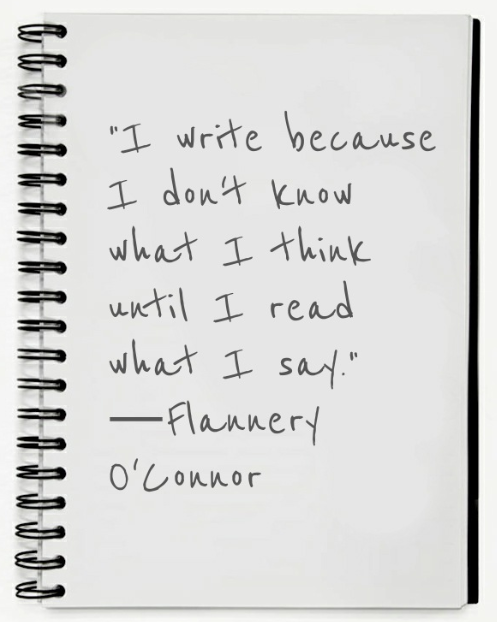 Writing is an excellent way to examine your own thoughts, beliefs, and principles. Write about the things you believe in. Challenge yourself and your own stances. See where it takes you. You may discover things about yourself you did not realize were there