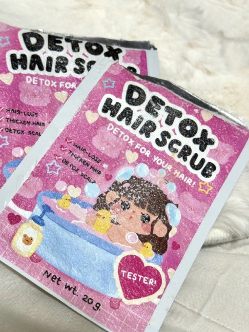 เพิ่มผมหอม ผมมันช้าลง อันนี้ดีค่ด เป็นสครับหนังหัวอ่ะ ใช้จนหมด 2 ซองแล้ว ทุกครั้งที่ใช้ = เบาสบายหัว โล่งหัวมาก ลดรังแค ความมันสะสมบนหนังศีรษะ 10/10 🩷