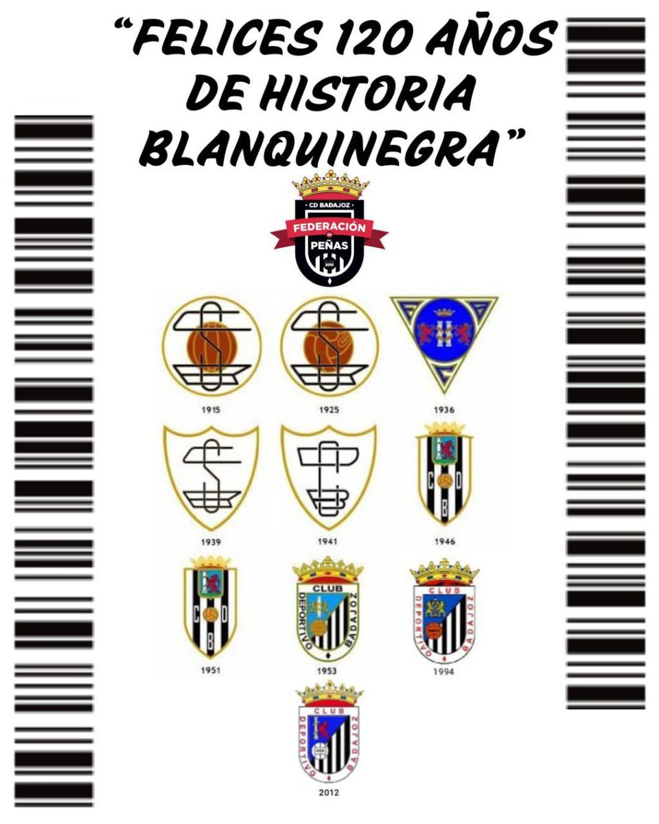 🤍🖤🤍🖤 𝙁𝙀𝙇𝙄𝘾𝙀𝙎 120 𝘼Ñ𝙊𝙎 🤍🖤🤍🖤
  𝘿𝙀 𝙎𝙀𝙉𝙏𝙄𝙈𝙄𝙀𝙉𝙏𝙊 𝘽𝙇𝘼𝙉𝙌𝙐𝙄𝙉𝙀𝙂𝙍𝙊

Juntos sobrevivimos, y cuando no pudimos, volvimos a levantarnos

Juntos vivimos lo bueno y lo malo,
y juntos lo seguiremos cantando

Siempre <a href="/CDBadajoz/">CD Badajoz</a>

#Felices120Blanquinegros