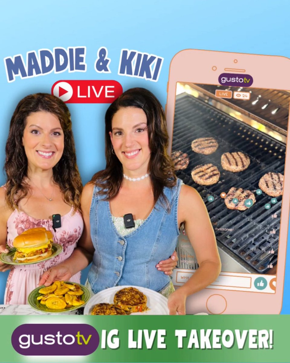 🔥 Today at 12 PM EST! 🔥

BBQ sisters Maddie &amp; Kiki are taking over our Instagram LIVE! 🥩🍔 They’ll be grilling up Bison &amp; Cranberry Cheeseburgers AND dropping a secret recipe you can only get if you tune in 👀✨

📲 Don’t miss it — see you at noon!

#InstagramLive #LiveCooking