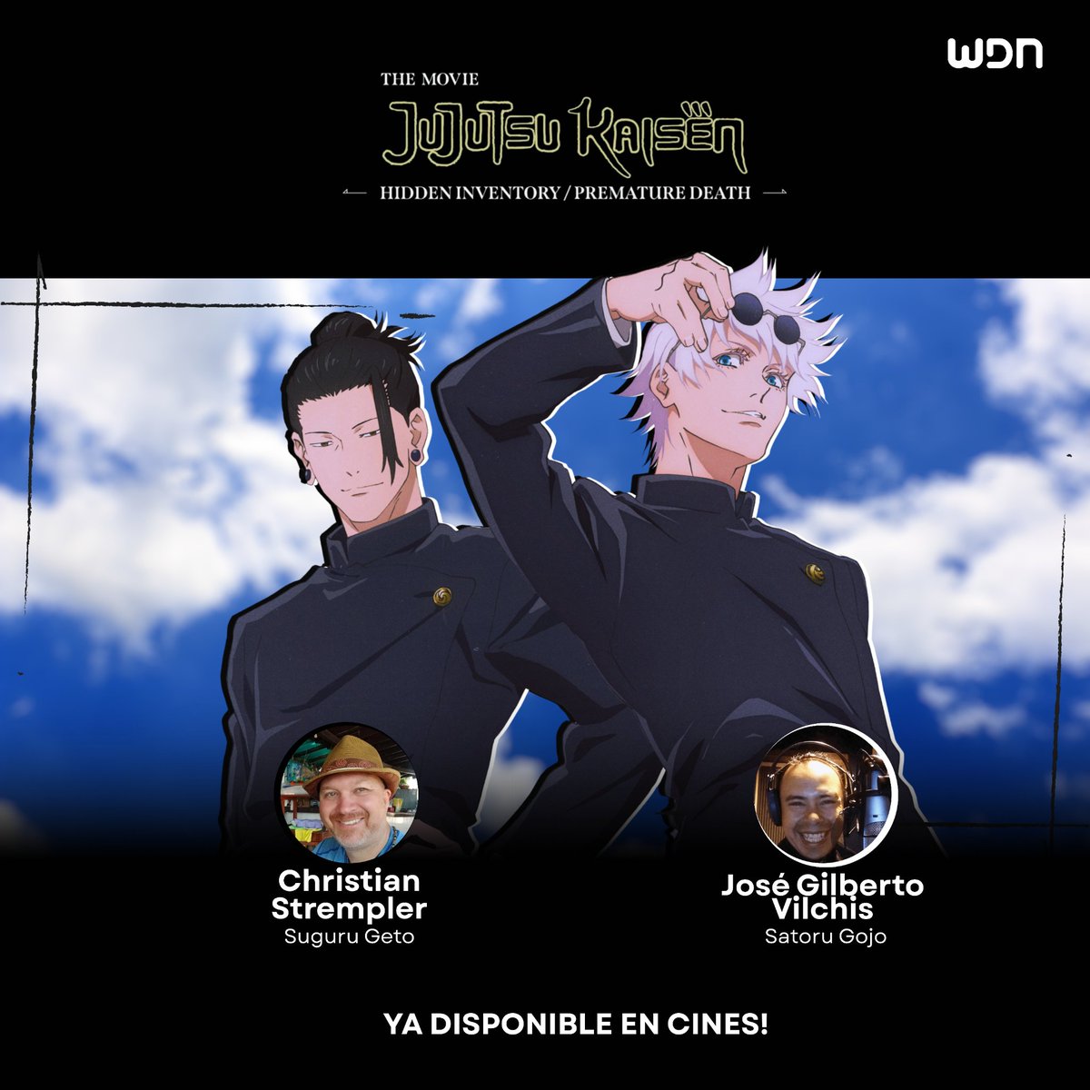 Tavo Campos (@tavocampos80) on Twitter photo Mi primer trabajo de dirección de doblaje para cine, gracias a todos en la empresa en la que laboro, a todo el crew de <a href="/wdn_es/">WDN ES - World Dubbing News</a>, a SONY México por la confianza y a todos los que gustan de nuestro trabajo.
"Jujutsu Kaisen: El tesoro escondido / El tesoro perdido" en cines! 🎬 Mi primer trabajo de dirección de doblaje para cine, gracias a todos en la empresa en la que laboro, a todo el crew de <a href="/wdn_es/">WDN ES - World Dubbing News</a>, a SONY México por la confianza y a todos los que gustan de nuestro trabajo.
"Jujutsu Kaisen: El tesoro escondido / El tesoro perdido" en cines! 🎬
