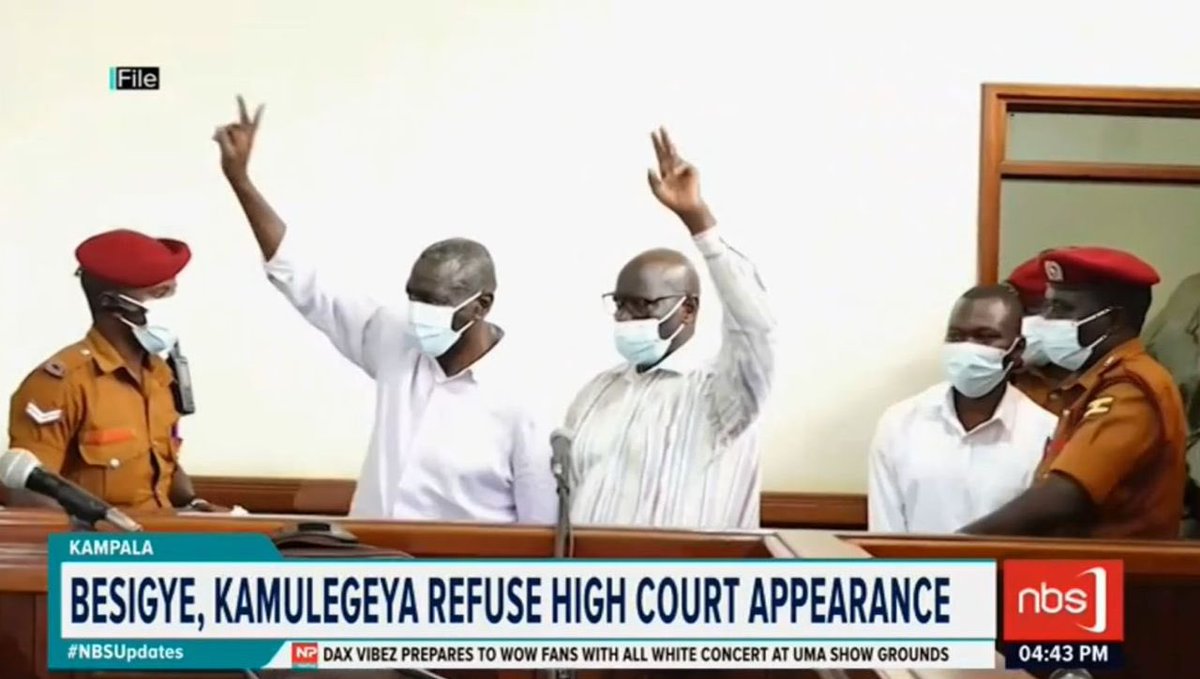 Kampala Lord Mayor Erias Lukwago says that former presidential candidate president Dr. Kizza Besigye and political activist Hajji Obeid Lutale Kamulegeya have refused to appear before High Court Judge Emmanuel Baguma in their latest bail application, citing alleged bias and