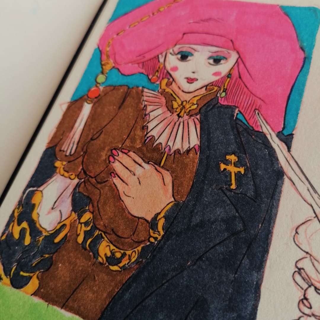 CharlieTheChan's tweet image. Conquistadores ⚔️
#notebook #zig #kuretake #markers