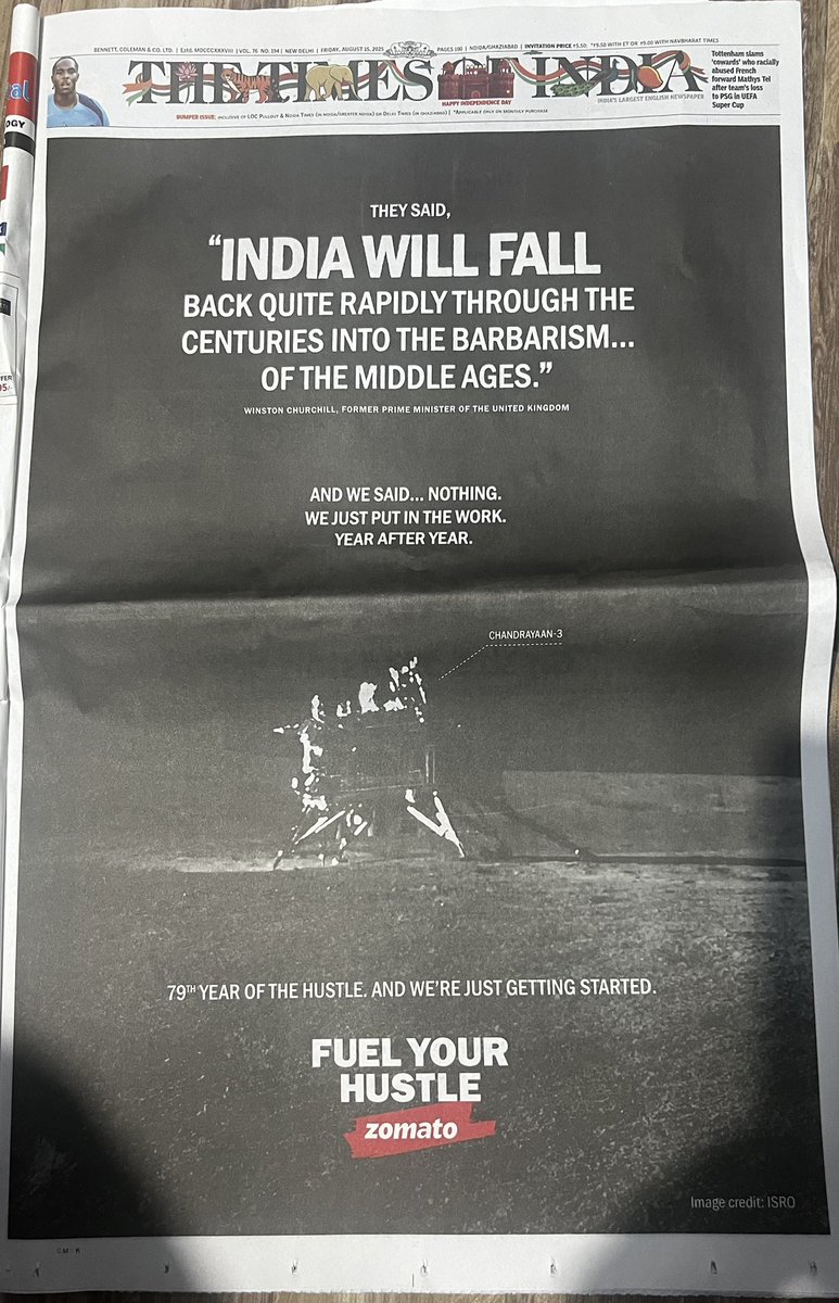 jayprakash111's tweet photo. Happy Independence Day, India! 🇮🇳
79 years on: fastest-growing major economy, spacefaring nation, world’s pharmacy, digital payments leader, startup powerhouse.
From zero satellites to Mars 🚀
From importing grain to exporting vaccines 💉
From being ruled to shaping rules 🌏
Jai Hind!

#IndependenceDayIndia #IndiaAt79 #JaiHind #VandeMataram #ProudToBeIndian #IndiaRising #IncredibleIndia #MakeInIndia #StartupIndia #DigitalIndia #NewIndia #IndiaShining #UnityInDiversity