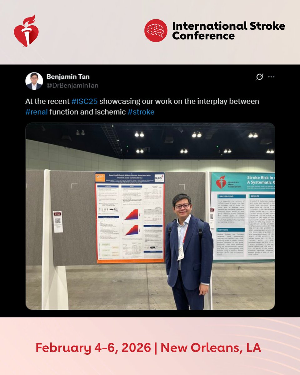 AHA Science (@ahascience) on Twitter photo We want to see your science at #ISC26. Submit your abstract by Aug. 19.
@drbenjamintan
ISC26 Chairs: <a href="/LaurenHSansing/">LaurenHSansing</a> <a href="/bijoymenon/">Bijoy K Menon</a> We want to see your science at #ISC26. Submit your abstract by Aug. 19.
@drbenjamintan
ISC26 Chairs: <a href="/LaurenHSansing/">LaurenHSansing</a> <a href="/bijoymenon/">Bijoy K Menon</a>