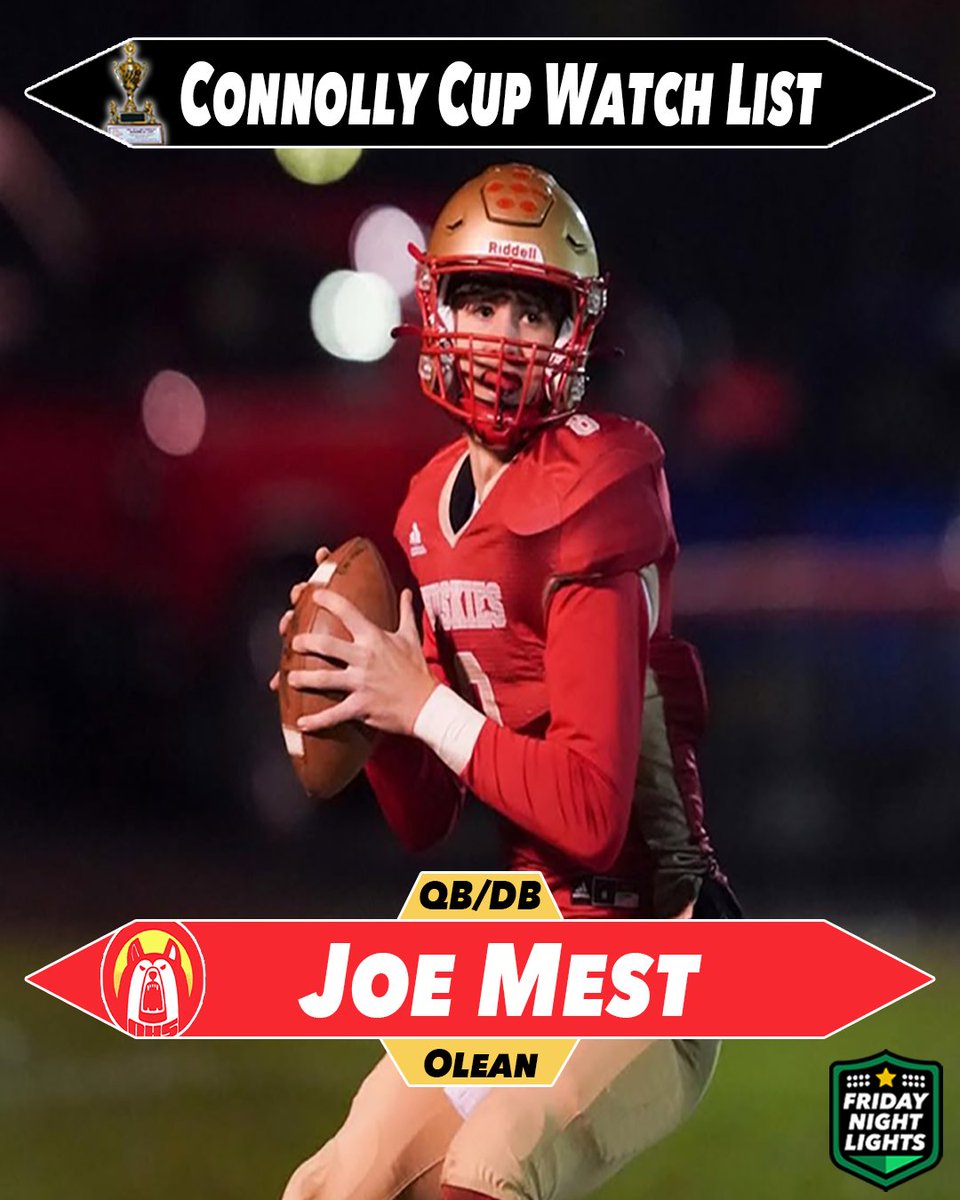 BTPMLocalSports (@btpmlocalsports) on Twitter photo This is why <a href="/JackKreuzer/">Jack Kreuzer 🎙️</a> has Senior <a href="/JoeMest/">Joe Mest 26’</a> from Olean on his Connolly Cup watch list.👇🏽
Mest enters year four as the starting QB for the Olean Huskies. Since his freshman season, Mest has consistently improved, visually gaining confidence, power, and improving accuracy. This is why <a href="/JackKreuzer/">Jack Kreuzer 🎙️</a> has Senior <a href="/JoeMest/">Joe Mest 26’</a> from Olean on his Connolly Cup watch list.👇🏽
Mest enters year four as the starting QB for the Olean Huskies. Since his freshman season, Mest has consistently improved, visually gaining confidence, power, and improving accuracy.