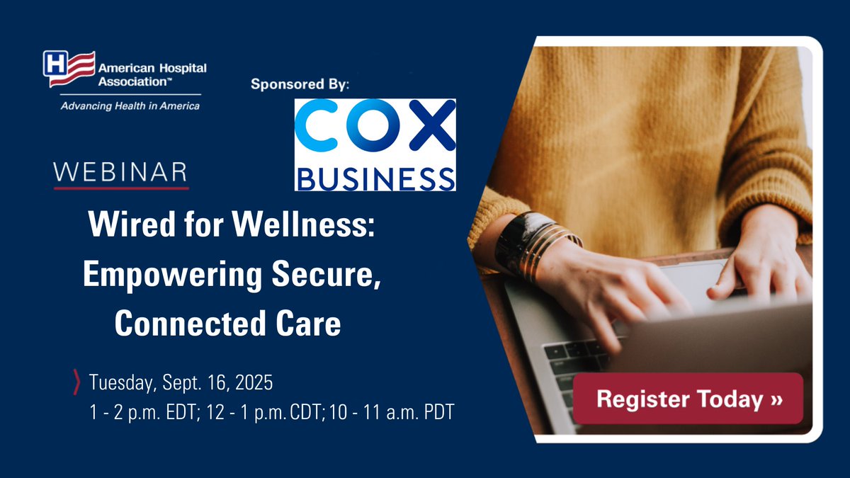 Registration Now Open: Wired for Wellness – Empowering Secure, Connected Care:   ow.ly/QEP250WFpUf   <a href="/coxbusiness/">Cox Business</a>