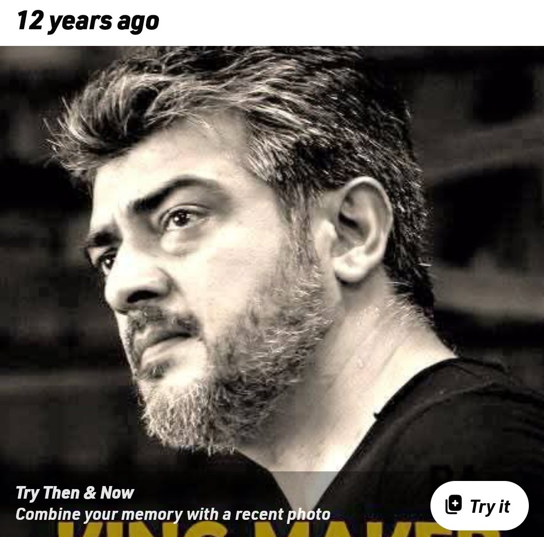 Itz_Dare_Devil's tweet photo. 12 varusathuku munadi idhae naal  FB la pana sambavam 💯🔥💥 

#Ajithkumar𓃵 #AjithKumarRacingTeam 
#KingMakerAjithKumar https://t.co/fv1s4RpUHt