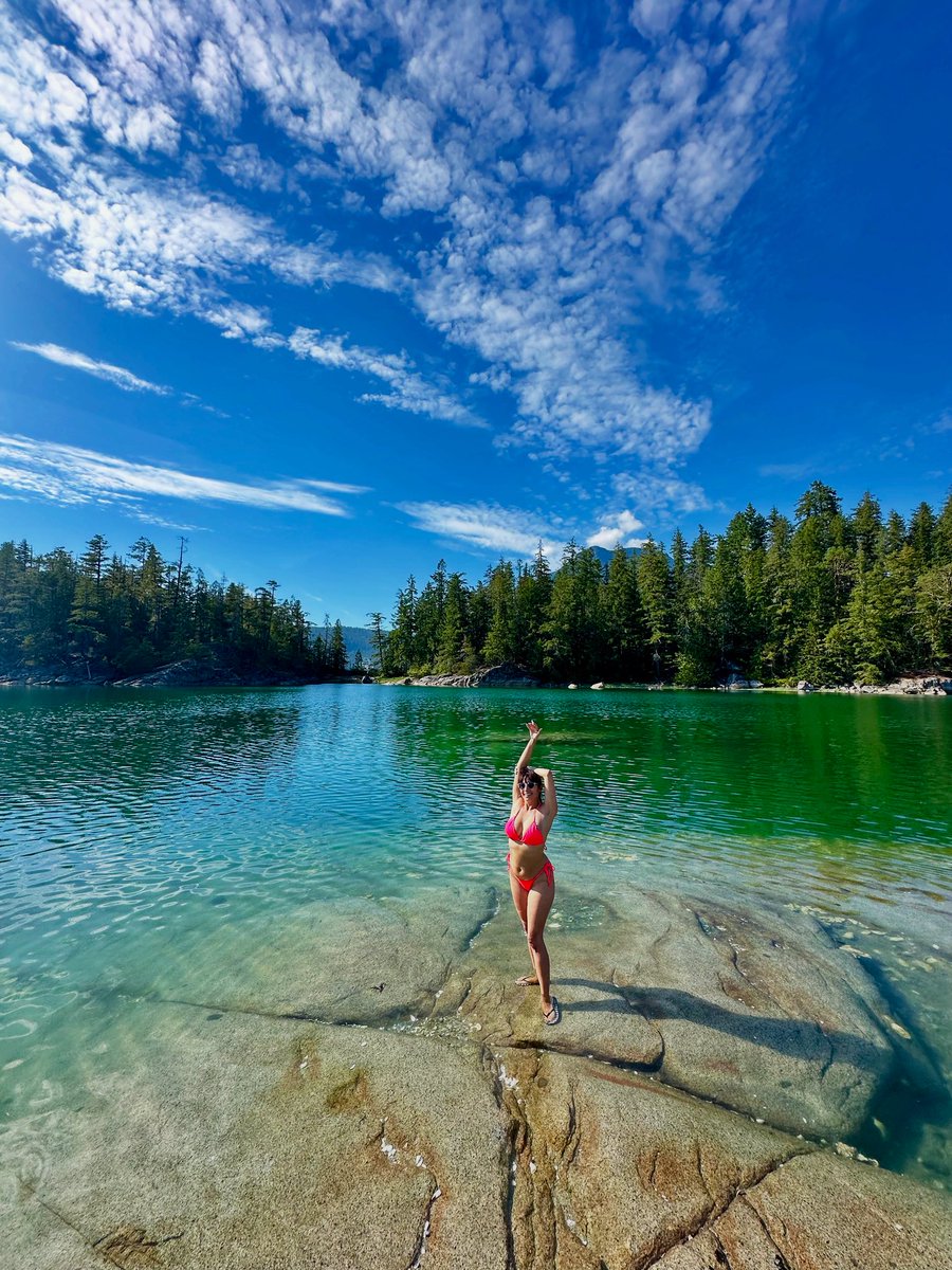 What a blessing to be able to visit gorgeous places like this…! 💕

The lagoon at Laura Cove during high tide is a special spot. Lovely warm water, smooth stones for wading and jumping from, and lush forests all around! 

Desolation Sound is a magnificent area in beautiful